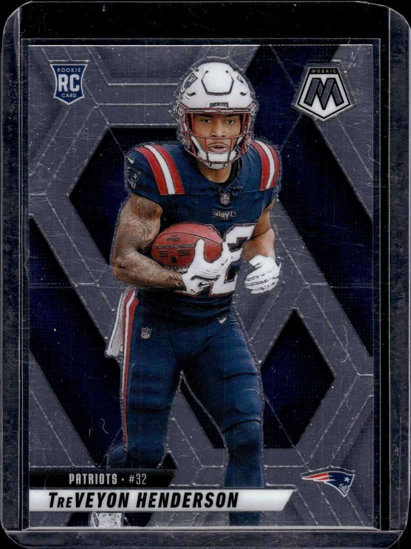 TreVeyon Henderson Rookie Card 2025 Mosaic #325 New England Patriots (1 of 2)