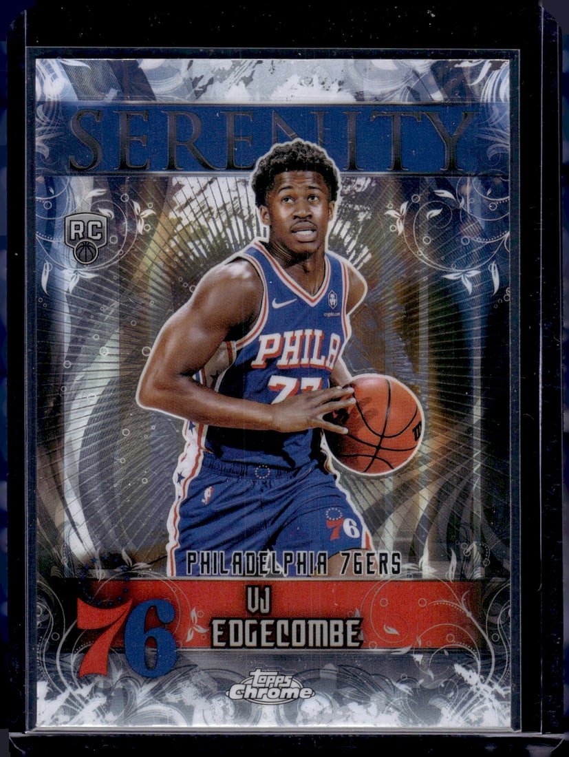 Vj Edgecombe Rookie Card Serenity 2025-26 Topps Chrome #SY-13 Philadelphia 76ers (1 of 2)