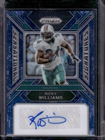 Ricky Williams Navy Camo Auto /25 2023 Panini Prizm #SS-RW Miami Dolphins