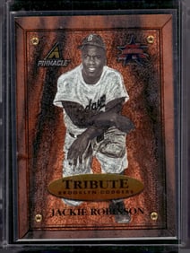 Jackie Robinson Tribute 1997 Pinnacle #1 Brooklyn Dodgers