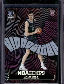 Zach Edey Rookie Card Hipnotized 2024-25 NBA Hoops #4 Memphis Grizzlies
