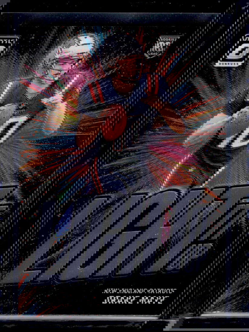 Drake Maye Rookie Card Light It Up 2024 Donruss Optic #7 New England Patriots (1 of 2)