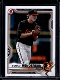 Gunnar Henderson Prospects 2021 Bowman #BP-49 Batlimore Orioles