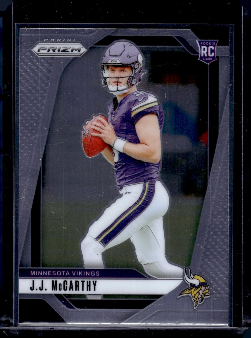 JJ McCarthy Rookie Card 2024 Panini Prizm #400 Minnesota Vikings (1 of 2)