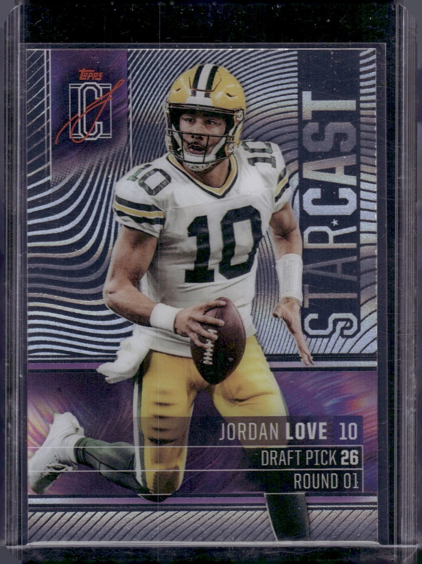 Jordan Love Starcast Acetate 2024 Topps Signature Class #SC-1 Green Bay Packers (1 of 2)