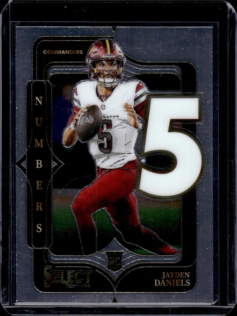 Jayden Daniels Rookie Card Numbers 2024 Select #23 Washington Commanders (1 of 2)