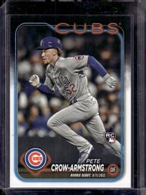 Pete Crow-Armstrong Rookie Card 2024 Topps Update #US91 Chicago Cubs