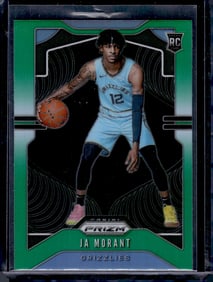 Ja Morant Rookie Card Green Prizm 2019-20 Prizm #249 Memphis Grizzlies