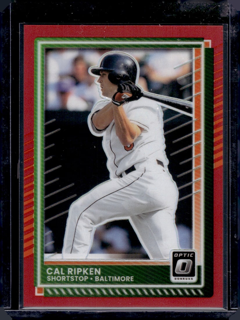 Cal Ripken Red Prizm /99 2025 Donruss Optic #88 Baltimore Orioles (1 of 2)