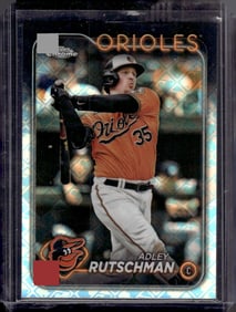 Adley Rutschman Logofractor 2024 Topps Chrome #80 Baltimore Orioles