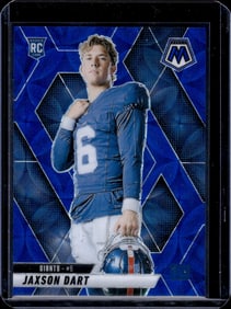 Jaxson Dart Rookie Card Blue Scope Variation 2025 Mosaic #288 New York Giants