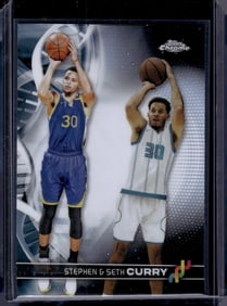 Steph Curry & Seth Curry DNA 2023-24 Topps Chrome #DNA-1