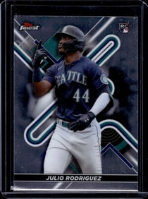 Julio Rodriguez Rookie Card 2022 Topps Finest #23 Seattle Mariners