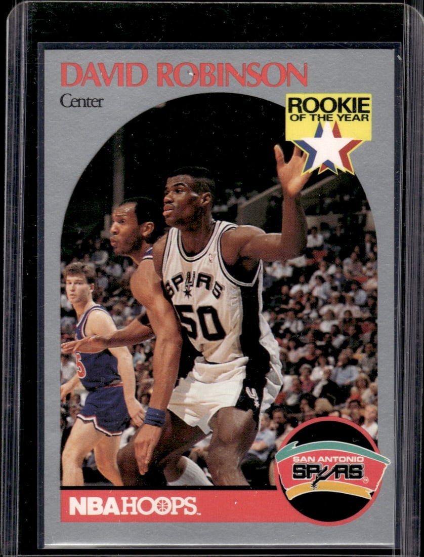 David Robinson Rookie of the Year 1990-91 NBA Hoops #270 San Antonio Spurs (1 of 2)