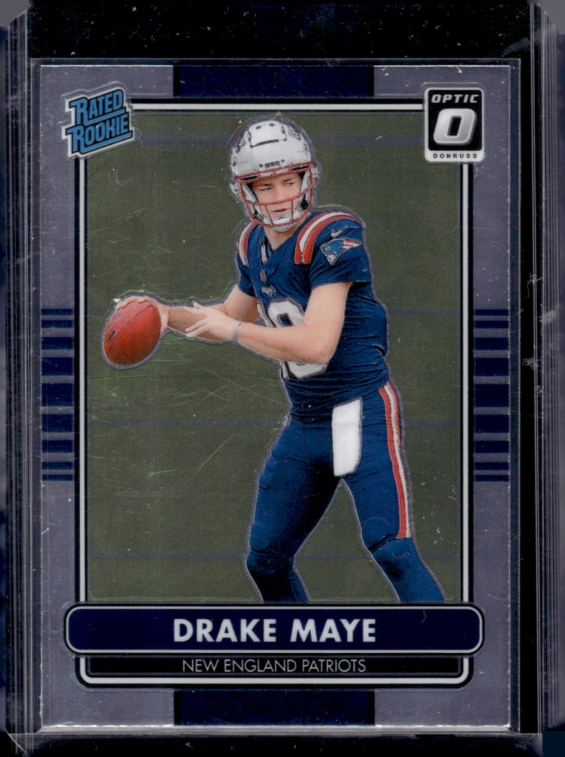 Drake Maye Rookie Card Retro 2024 Donruss Optic #3 New England Patriots (1 of 2)
