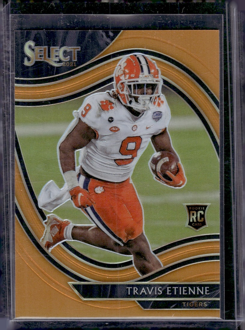 Travis Etienne Rookie Card Orange Prizm 2021 Chronicles Select Draft Picks #268 (1 of 2)