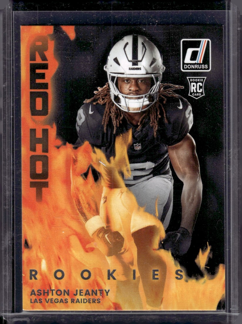 Ashton Jeanty Red Hot Rookies 2025 Donruss #RHR-ASJ Las Vegas Raiders (1 of 2)