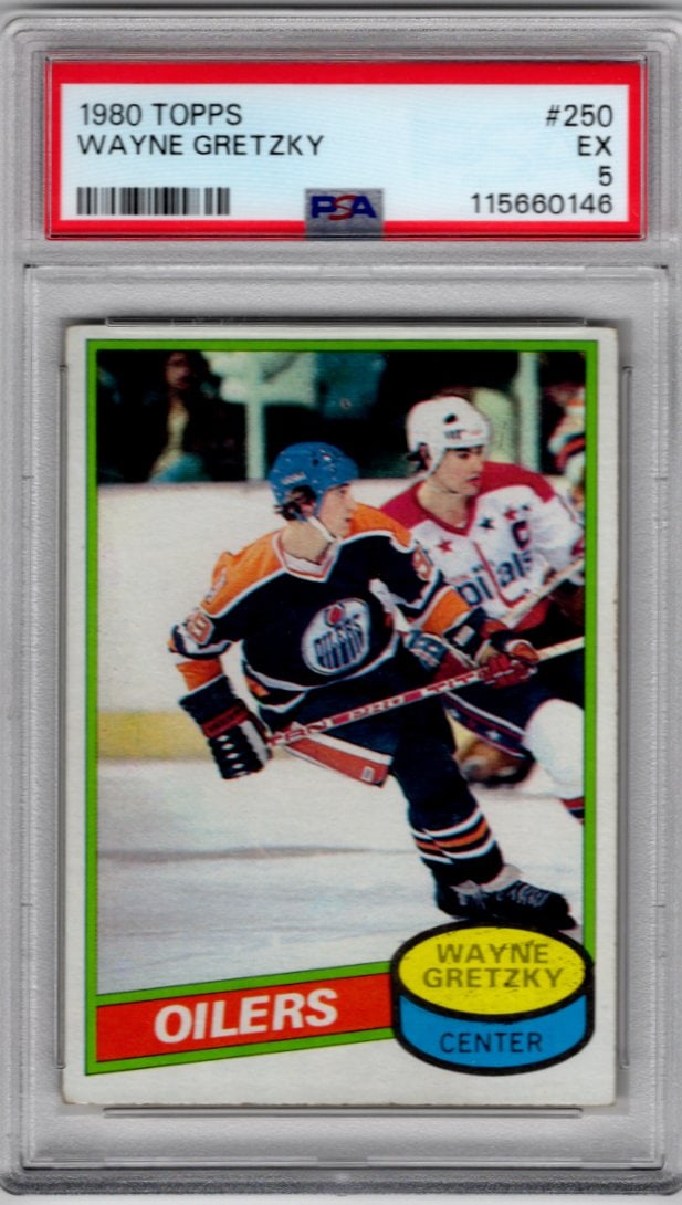 Wayne Gretzky 1980-81 Topps #250 PSA 5 Edmonton Oilers (1 of 2)