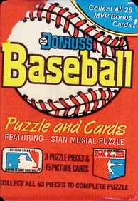 1988 Donruss Vintage Baseball Card Factory Sealed Retail Box Wax Pack, Sports Card