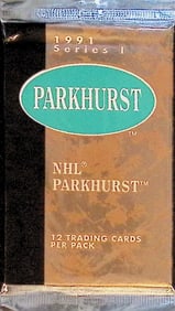 1991 Parkhurst Series 1 Hockey Card Retail Box Pack - Emerald Ice Inserts, Wayne Gretzky
