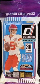2025 Donruss Football HANGER VALUE FAT PACK - Cam Ward, Emeka Egbuka, Ashton Jeanty, Travis Hunter,