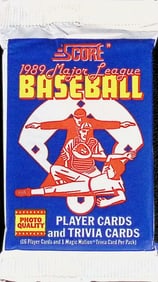1989 Score Series 1 Vintage Baseball Card Factory Sealed Retail Box Wax Pack, Sports Cards