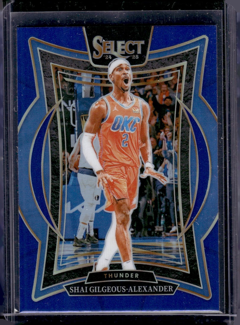 Shai Gilgeous-Alexander Blue Prizm 2024-25 Select #36 Oklahoma City Thunder (1 of 2)