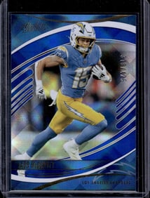Ladd McConkey Blue Diamonds /425 2025 Absolute #77 Los Angeles Chargers