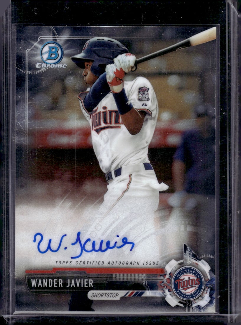 Wander Javier Prospects Auto 2017 Bowman Chrome #CPA-WJ Minnesota Twins (1 of 2)