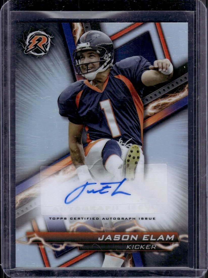 Jason Elam Refractor Auto 2023 Topps Composite Resurgence #RA-JEL Denver Broncos (1 of 2)