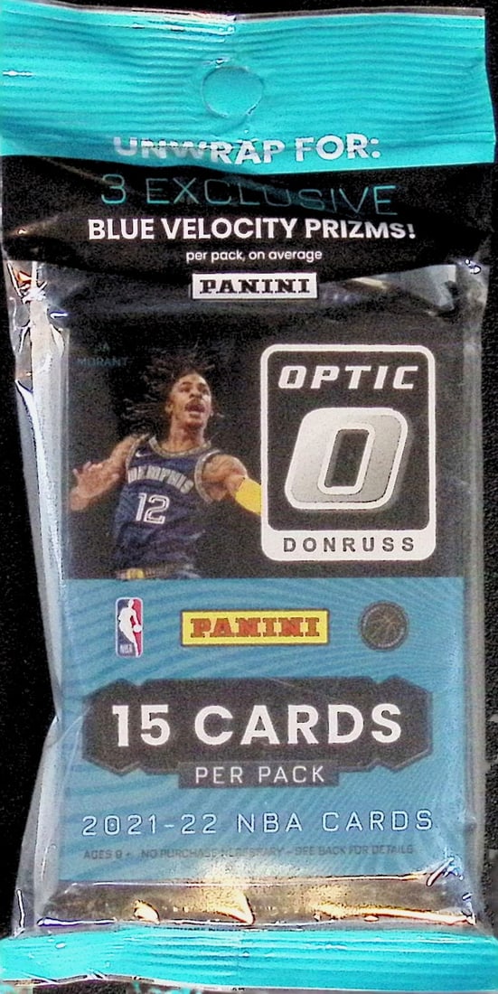 2021-22 Donruss Optic Basketball Card HANGER VALUE PACK - Cade Cunningham RC, Sports Cards (1 of 1)