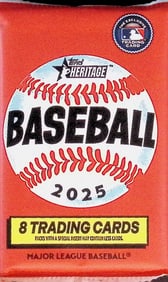 2025 Topps Heritage Baseball Cards BLASTER BOX PACK Sports Cards James Wood Rookie Card