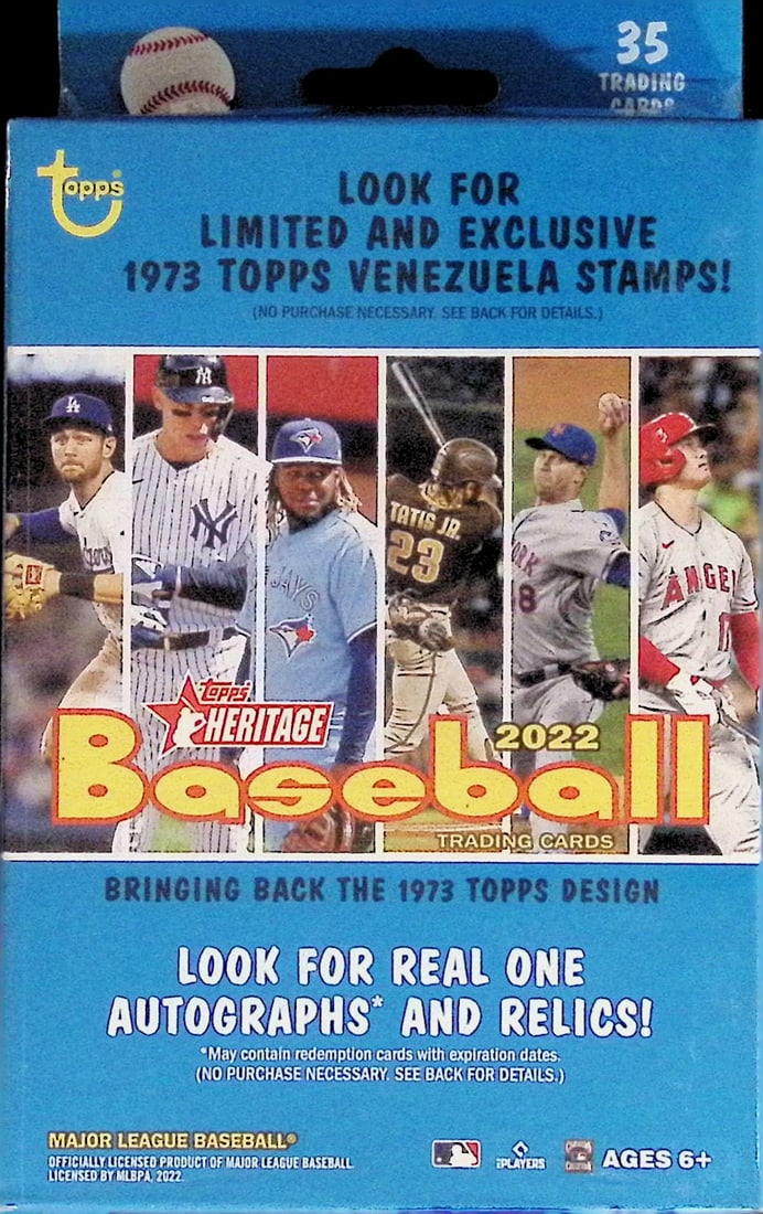 2022 Topps Heritage Baseball Card Hanger Box Sports Cards (1 of 1)
