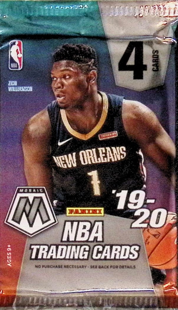 2019-20 Panini Mosaic Basketball Blaster Box Pack - RC's: Zion Williamson & Ja Morant (1 of 1)