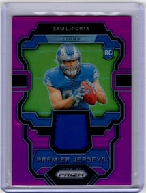 Sam LaPorta Pink Prizm Rookie Patch 2023 Prizm #PJ-SL Detroit Lions