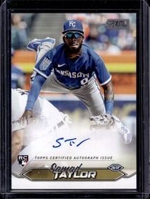 Samad Taylor Rookie Auto 2024 Stadium Club #SCBA-ST Kansas City Royals