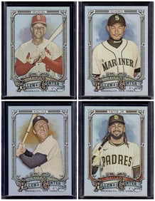 Lot of 4 2025 Allen & Ginter MLB Silver Foils. Stan Musial, Ichiro, Al Kaline, Tatis Jr.