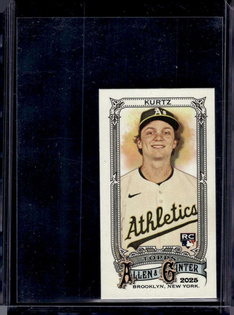 Nick Kurtz Rookie Card Mini 2025 Allen & Ginter #296 Oakland Athletics (1 of 2)