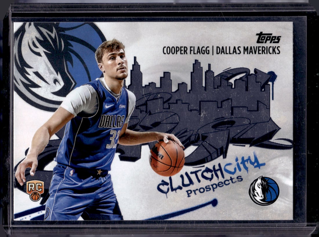 Cooper Flagg Rookie Card Clutch City Prospects 2025-26 Topps #CC-1 Mavericks (1 of 2)
