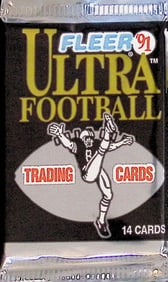 1991 Fleer Ultra Vintage Football Cards Retail Box Pack Sports Cards Rookie Cards