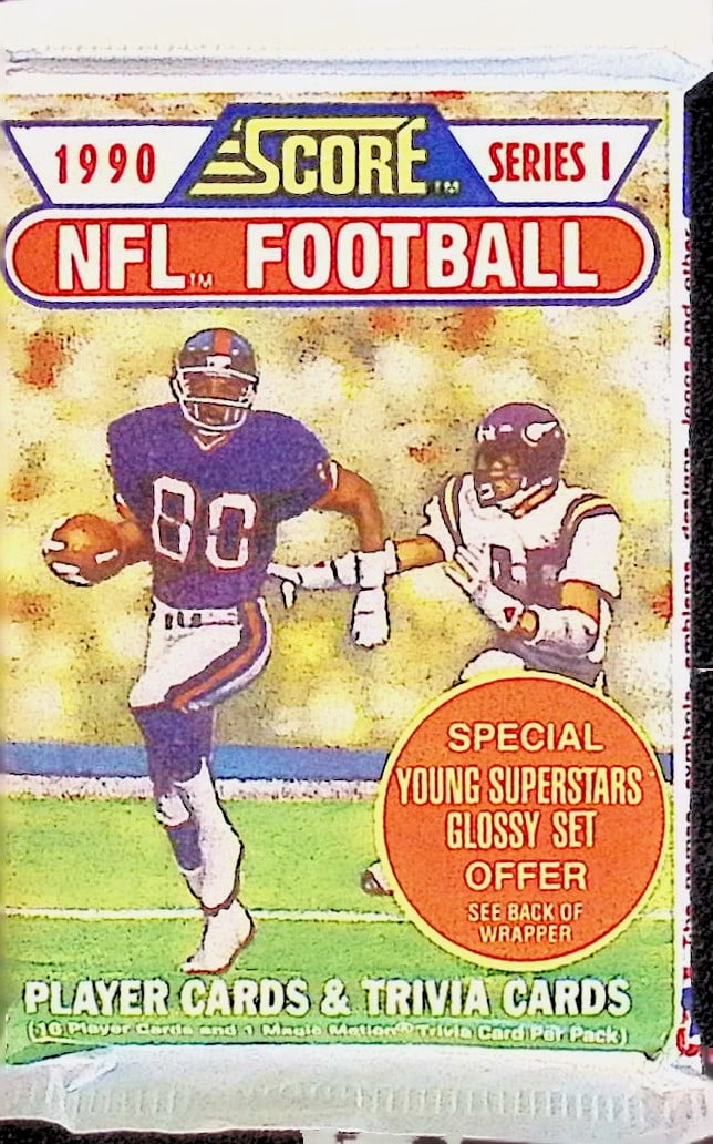 1990 Score Series 1 Vintage Football Card Factory Sealed Retail Box Pack Sports Card (1 of 1)