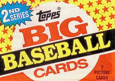 1989 Topps Big Baseball Series 2 Retail Box Wax Pack Vintage Baseball Cards