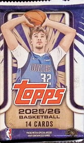 2025-26 Topps Basketball Card MEGA BOX PACK - RC'S: Cooper Flagg, Stephon Castle, VJ Edgecombe