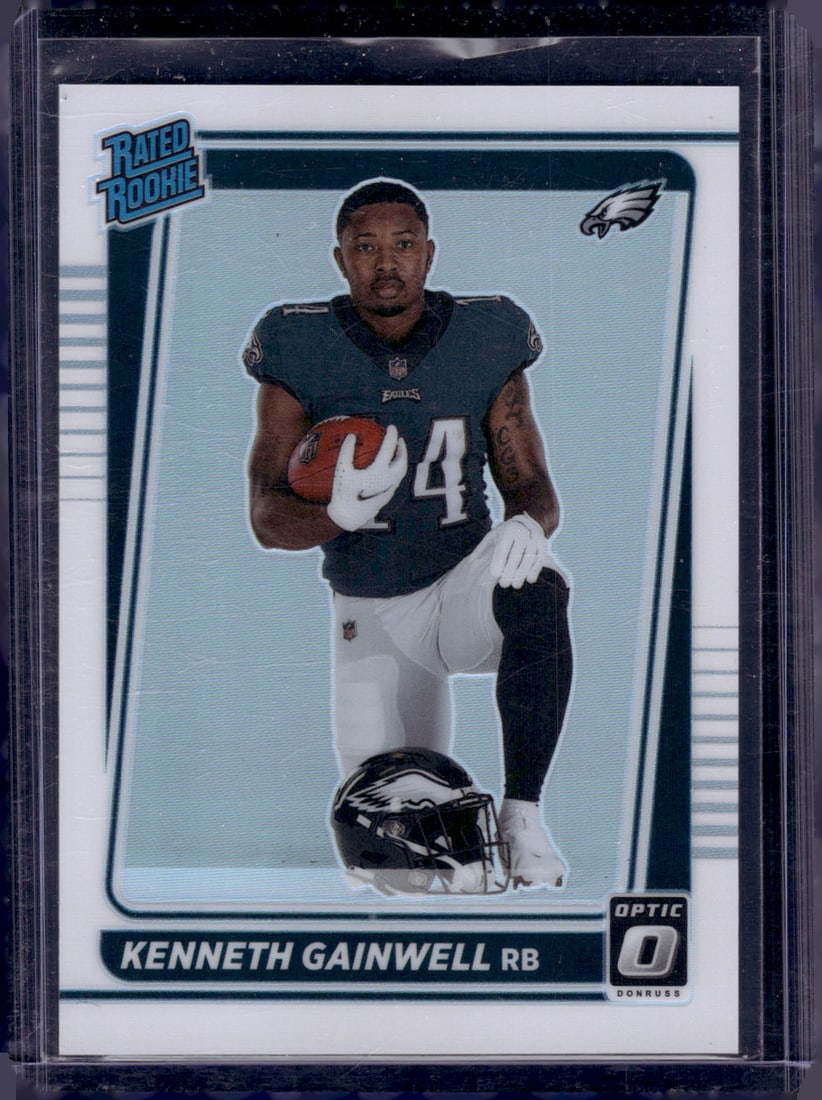 Kenneth Gainwell Rookie Card Variation Holo Prizm 2021 Donruss Optic #239 Steelers (1 of 2)