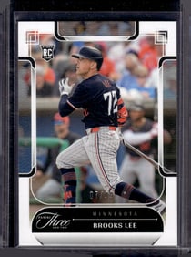 Brooks Lee Rookie Card /99 2024 Panini Three and Two #65 Minnesota Twins