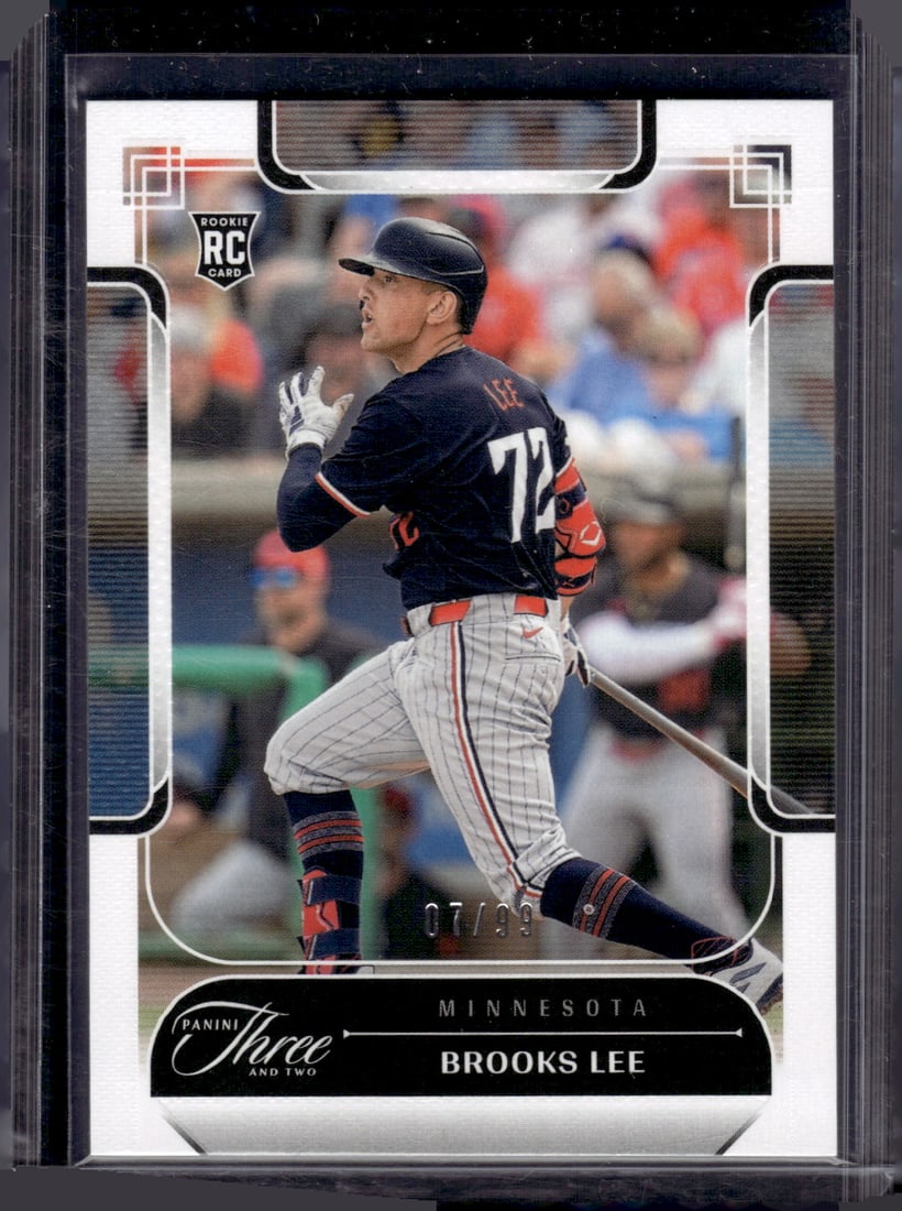 Brooks Lee Rookie Card /99 2024 Panini Three and Two #65 Minnesota Twins (1 of 2)