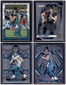 Lot of 4 Trevor Lawrence Panini Football Cards. All Different, Jacksonville Jaguars