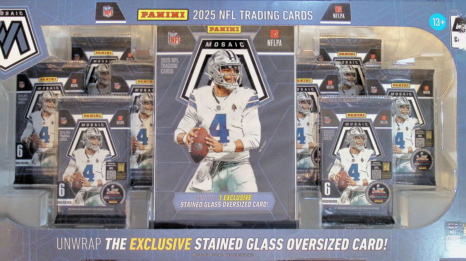2025 Panini Mosaic Football Bundle Box- Cam Ward, Emeka Egbuka, Ashton Jeanty, Travis Hunter,: Panini Football NFL Trading & Sports Cards, Rookie Cards in this set are Ja' Marr Chase, Trevor Lawrence, Devonta Smith, Jaylen Waddle, Travis Etienne, Justin Fields, Sports Cards for Sale Near Me, Au