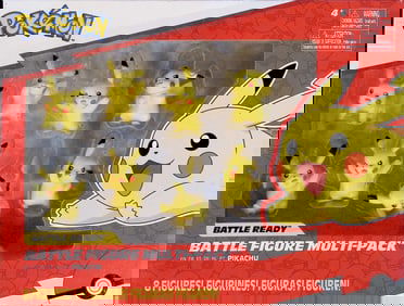 Pokemon Pikachu Battle 8 Figure Multipack "Battle Ready" & Scaled for Battle!