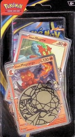 Pokemon Mega Evolutions Phantasmal Flames Single Booster Blister Hanger w/ 1 Coin & 2 Promo Cards